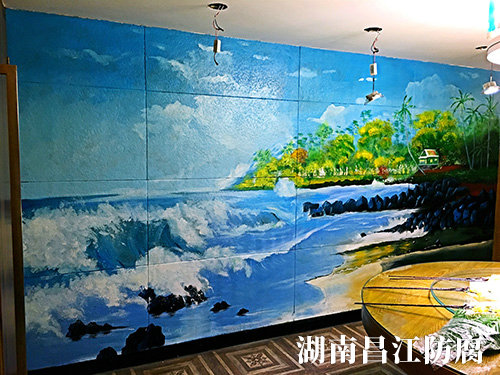 胡胖子有點(diǎn)味餐廳墻繪 (3)