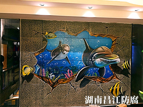胡胖子有點(diǎn)味餐廳墻繪 (4)
